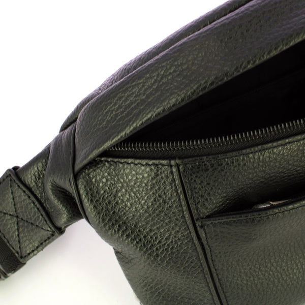 Piquadro - Leather Nero Belt Bag - OUTCA2174VI - NERO