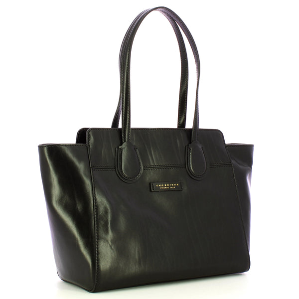 The Bridge - Elettra Nero Oro Shopping Bag - 44674501 - NERO/ABB./ORO