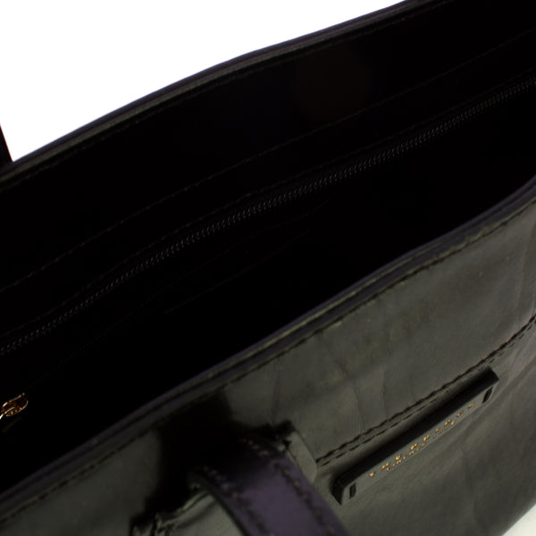 The Bridge - Elettra Nero Oro Shopping Bag - 44674501 - NERO/ABB./ORO