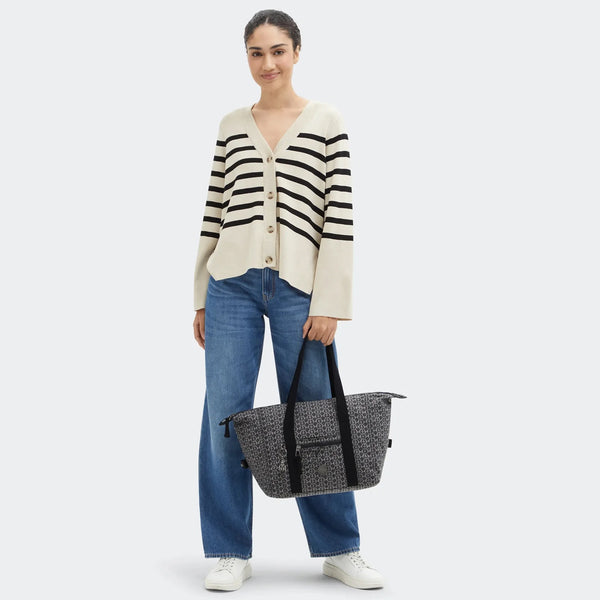 Kipling - Borsa a spalla Casual Art Grey Denim Jacquard - KPKI8094 - GREY/DENIM/JQ