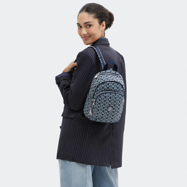 Kipling - Zainetto Delia Mini Navy Sign Jacquard - KPKI8035 - NAVY/SIGN/JQ