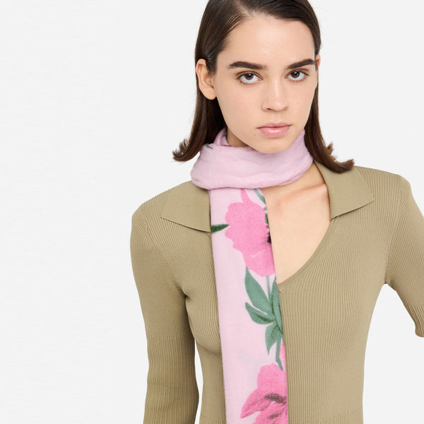 Liu Jo - Stola stampa animalier floreale Fragrant Lilac - 2F5077T0300 - FRAGRANT/LILAC