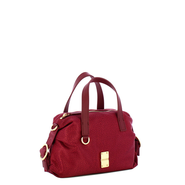 Borbonese - Bauletto Mini OP Naturale Merlot - 91010042AH1 - MERLOT