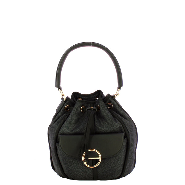 Borbonese - Secchiello Cottage Small Dark Black - 91010121AJ0 - DARK/BLACK