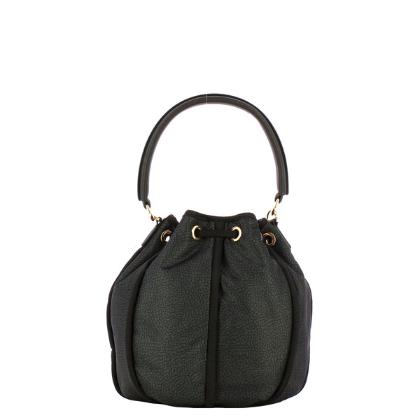 Borbonese - Secchiello Cottage Small Dark Black - 91010121AJ0 - DARK/BLACK