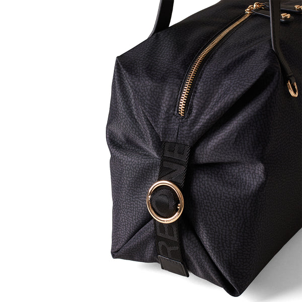 Borbonese - Borsa shopping Medium Dark Black - 91010043AH1 - DARK/BLACK