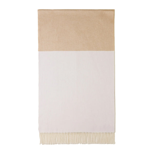 Borbonese - Stola misto cotone Panna Beige Marrone - 910600480129 - PANNA/BEIGE/MARRONE