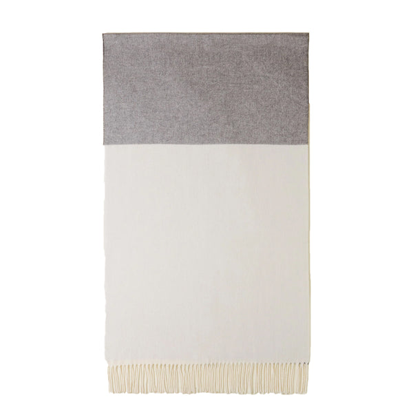 Borbonese - Stola misto cotone Bianco Grigio Nero - 910600480129 - BIANCO/GRIGIO/NERO