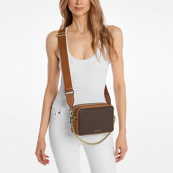 Michael Kors - Tracolla media Camera Bag Bryant Bronze Acorn - 32S5GYTC5B - BRN/ACORN