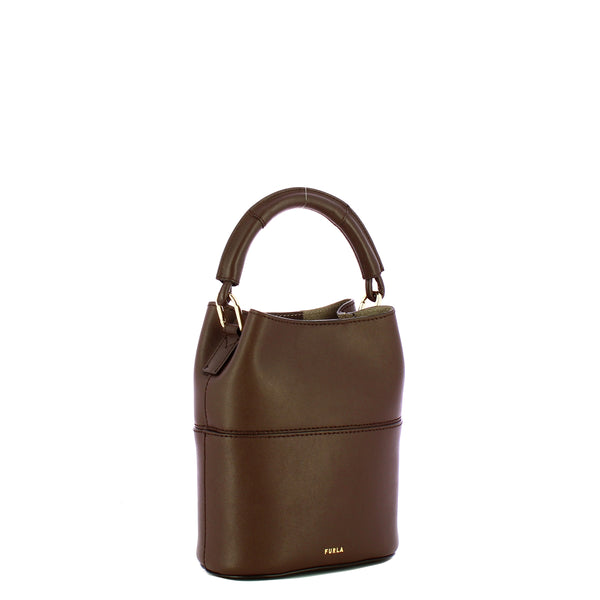 Furla - Mini Secchiello Sfera Espresso Vaniglia - WE00832BX3169 - ESPRESSO+VANIGLIA/INT.