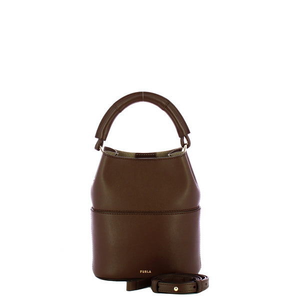 Furla - Mini Secchiello Sfera Espresso Vaniglia - WE00832BX3169 - ESPRESSO+VANIGLIA/INT.