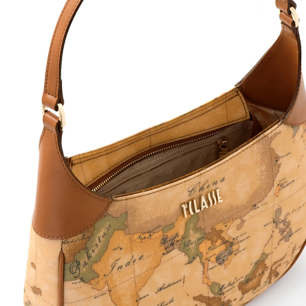 Alviero Martini 1a Classe - Hobo bag piccola Geo Classic Naturale - CE0666000 - NATURALE