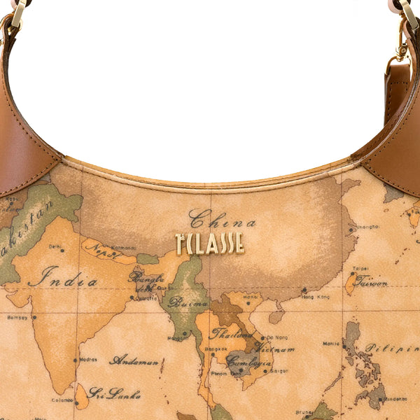 Alviero Martini 1a Classe - Hobo bag piccola Geo Classic Naturale - CE0666000 - NATURALE