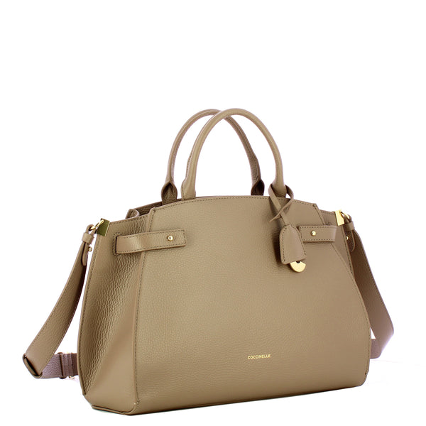 Coccinelle - Borsa a mano Kliche media Warm Taupe - EGP180280 - WARM/TAUPE