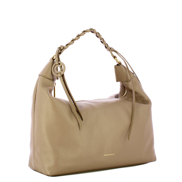 Coccinelle - Hobo bag Rhea Warm Taupe - EDF130180 - WARM/TA/WARM/TA