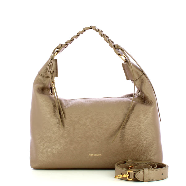 Coccinelle - Hobo bag Rhea Warm Taupe - EDF130180 - WARM/TA/WARM/TA