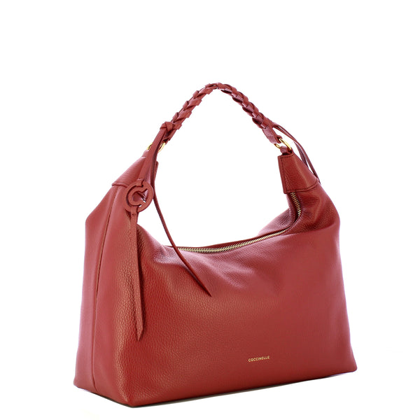 Coccinelle - Hobo bag Rhea Brandy - EDF130180 - BRANDY/BRANDY