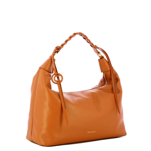 Coccinelle - Hobo bag Rhea Cuir - EDF130180 - CUIR/CUIR