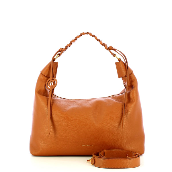 Coccinelle - Hobo bag Rhea Cuir - EDF130180 - CUIR/CUIR