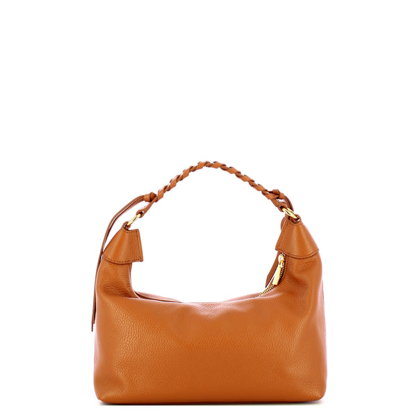 Coccinelle - Hobo bag piccola Rhea Cuir - EDF130280 - CUIR/CUIR