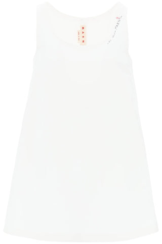 flared dress with hand-embroidered ABMA1268A0TCX28 LILY WHITE