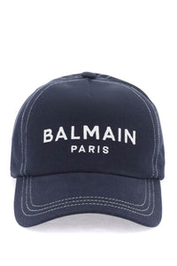 baseball cap with logo BH1XA015CB24 BLEU MARINE FONCE BLANC