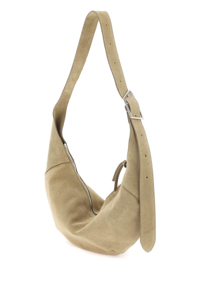 Closed suede halfmoon hobo leather bag C90485 85J 22 WASHED SHORE