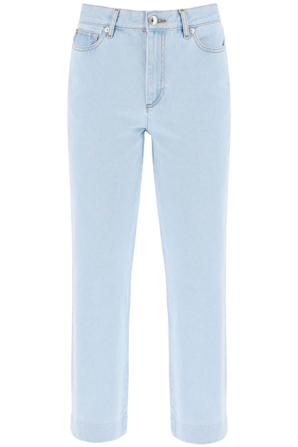 A.p.c. new sailor straight cut cropped jeans COGXK F09131 BLEACHED OUT