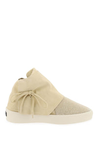 mid-top suede and bead sneakers. FG881 147HSU NATURAL