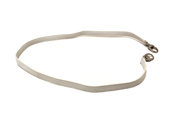 Christian Dior White Leather Bag Strap