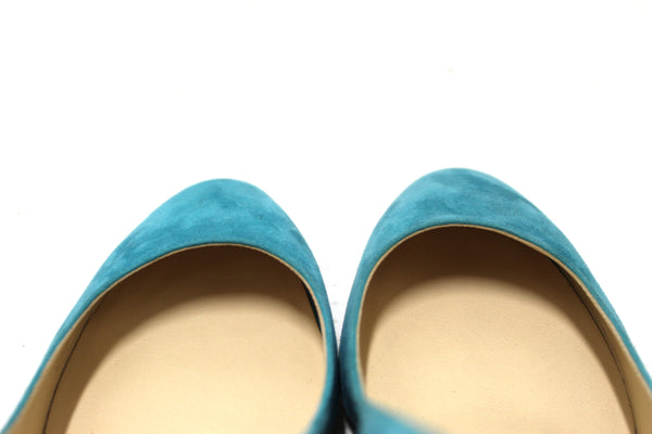 Jimmy Choo Malibu Suede Esme 38 Pumps Heel Size 39.5 | Italystation.com - Shop Now at italystation.com