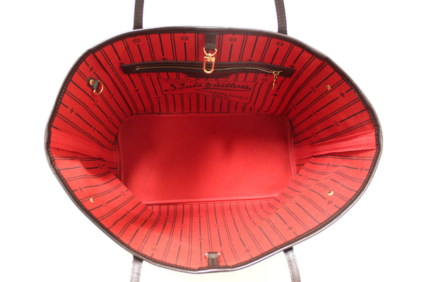 Louis Vuitton Damier Ebene Neverfull MM Shoulder Bag