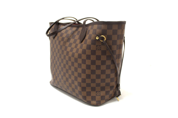 Louis Vuitton Damier Ebene Neverfull MM Shoulder Bag