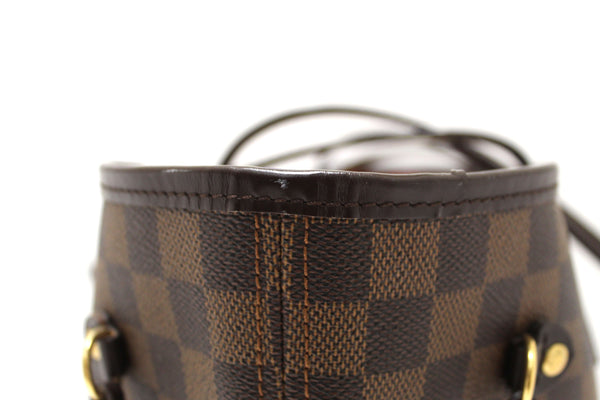 Louis Vuitton Damier Ebene Neverfull MM Shoulder Bag
