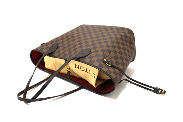 Louis Vuitton Damier Ebene Neverfull MM Shoulder Bag