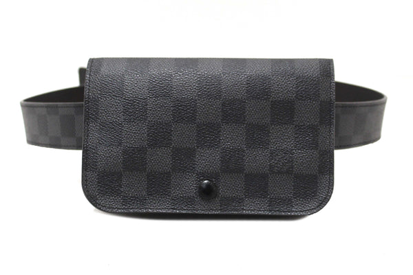 Louis Vuitton Damier Graphite Ceinture Pochette Homme Belt Bag Size 85/34
