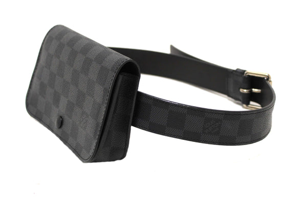 Louis Vuitton Damier Graphite Ceinture Pochette Homme Belt Bag Size 85/34