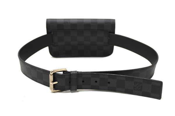 Louis Vuitton Damier Graphite Ceinture Pochette Homme Belt Bag Size 85/34