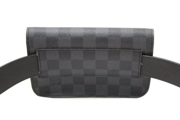 Louis Vuitton Damier Graphite Ceinture Pochette Homme Belt Bag Size 85/34