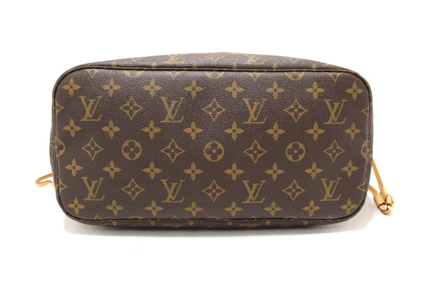 Louis Vuitton Classic Monogram Neverfull MM Tote Shoulder Bag