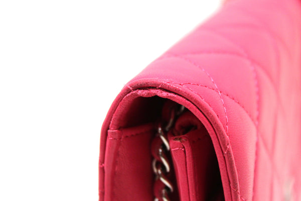 Chanel Fuchsia Pink Quilted Lambskin Leather Wallet | Italystation.com - Now at italystation.com
