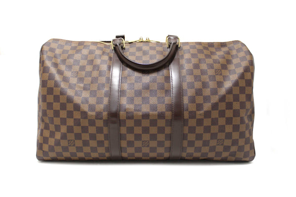 Louis Vuitton Damier Ebene Keepall 50 Travel Bag