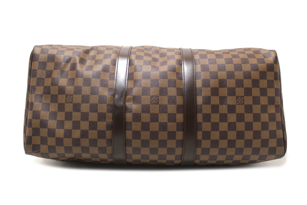 Louis Vuitton Damier Ebene Keepall 50 Travel Bag