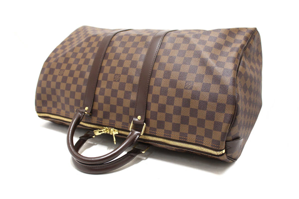 Louis Vuitton Damier Ebene Keepall 50 Travel Bag