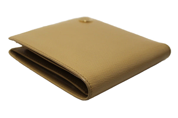 Chanel Beige Caviar Leather Medium Size Bi-fold Wallet
