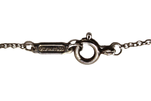 Tiffany & Co. Sterling Silver Return to Tiffany Blue Double Heart Tag Pendant Necklace