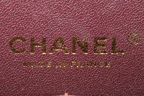 Chanel Classic Black Quilted Caviar Leather Classic Medium Double Flap Bag