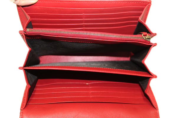 Gucci Red Marmont Matelassé Chevron Leather Mini Bag