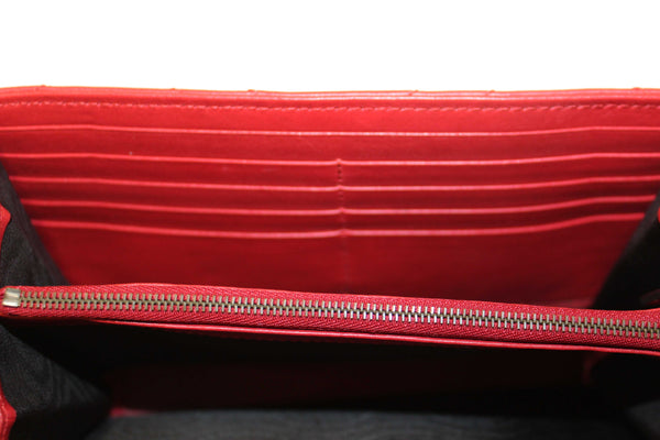 Gucci Red Marmont Matelassé Chevron Leather Mini Bag