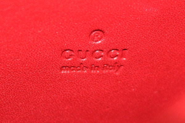 Gucci Red Marmont Matelassé Chevron Leather Mini Bag
